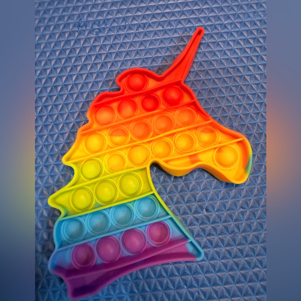 Vibrant Unicorn Pop It Fidget Toy